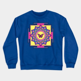 Butterlfy Mandala Crewneck Sweatshirt